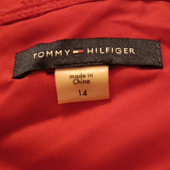 Tommy Hilfiger Red Lace Dress. Holiday Perfect. Lace. - Picture 9 of 12